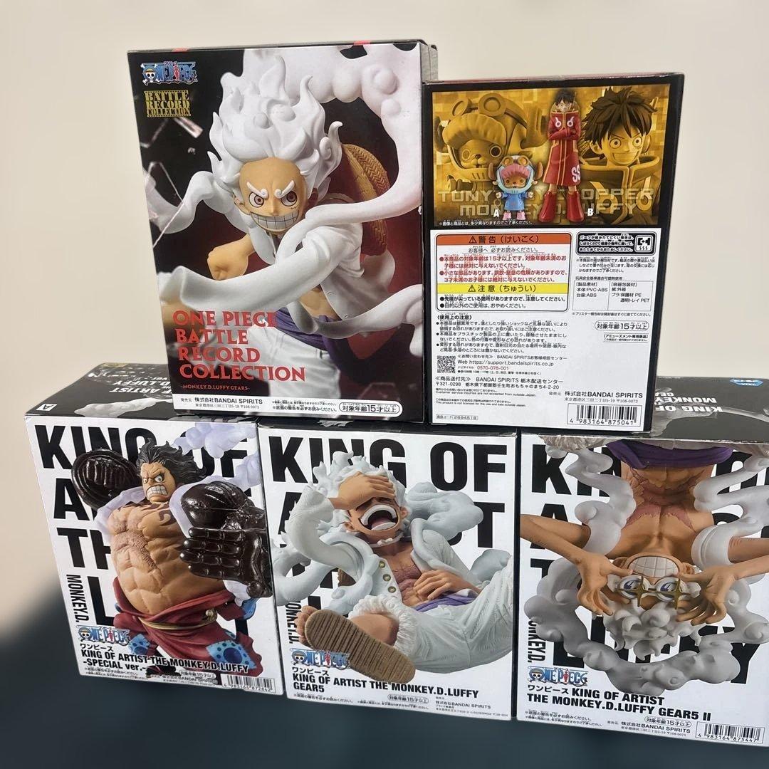 ワンピース　モンキー・D・ルフィ フィギュア 5体セット