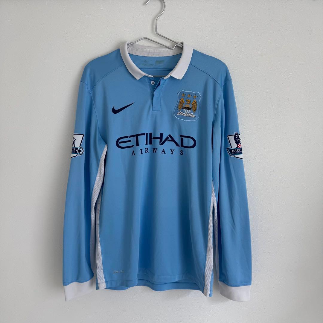 正規品」 アグエロ 15/16 マンチェスターシティ 長袖 ユニフォーム