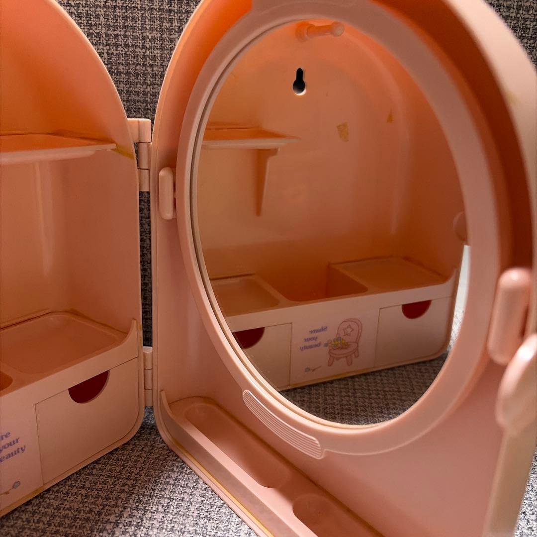 サンリオ　キキララ　小物入れ付き壁掛けミラー