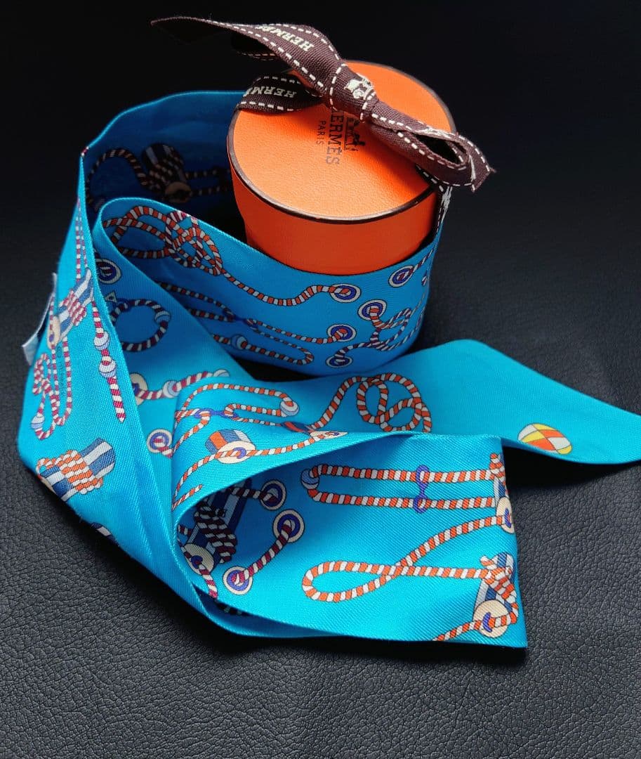 Hermès ツイリー ブルー - メルカリ