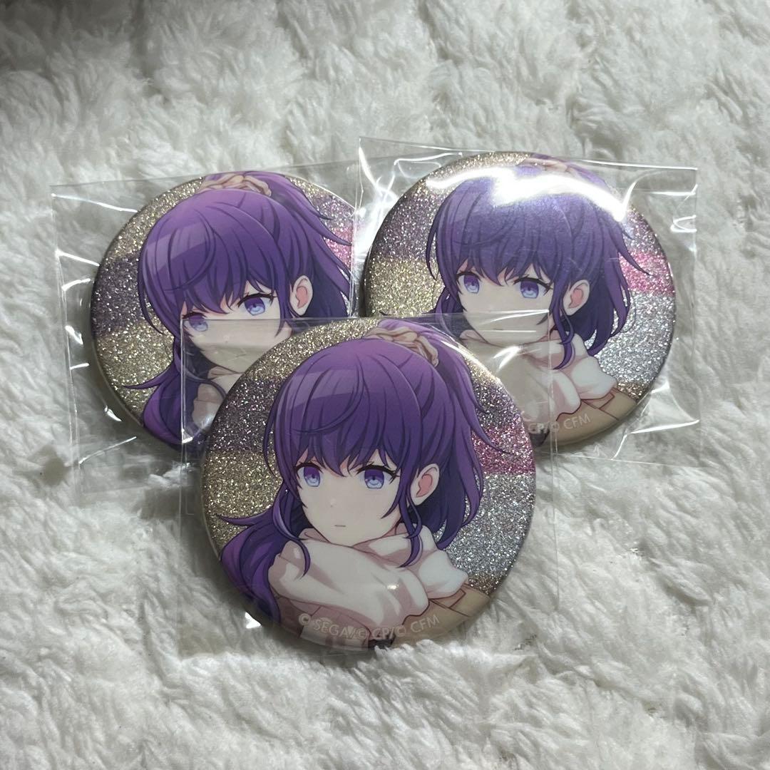 プロセカ 朝比奈まふゆ グリッター缶バッジ グリ缶 37C 缶バッジ
