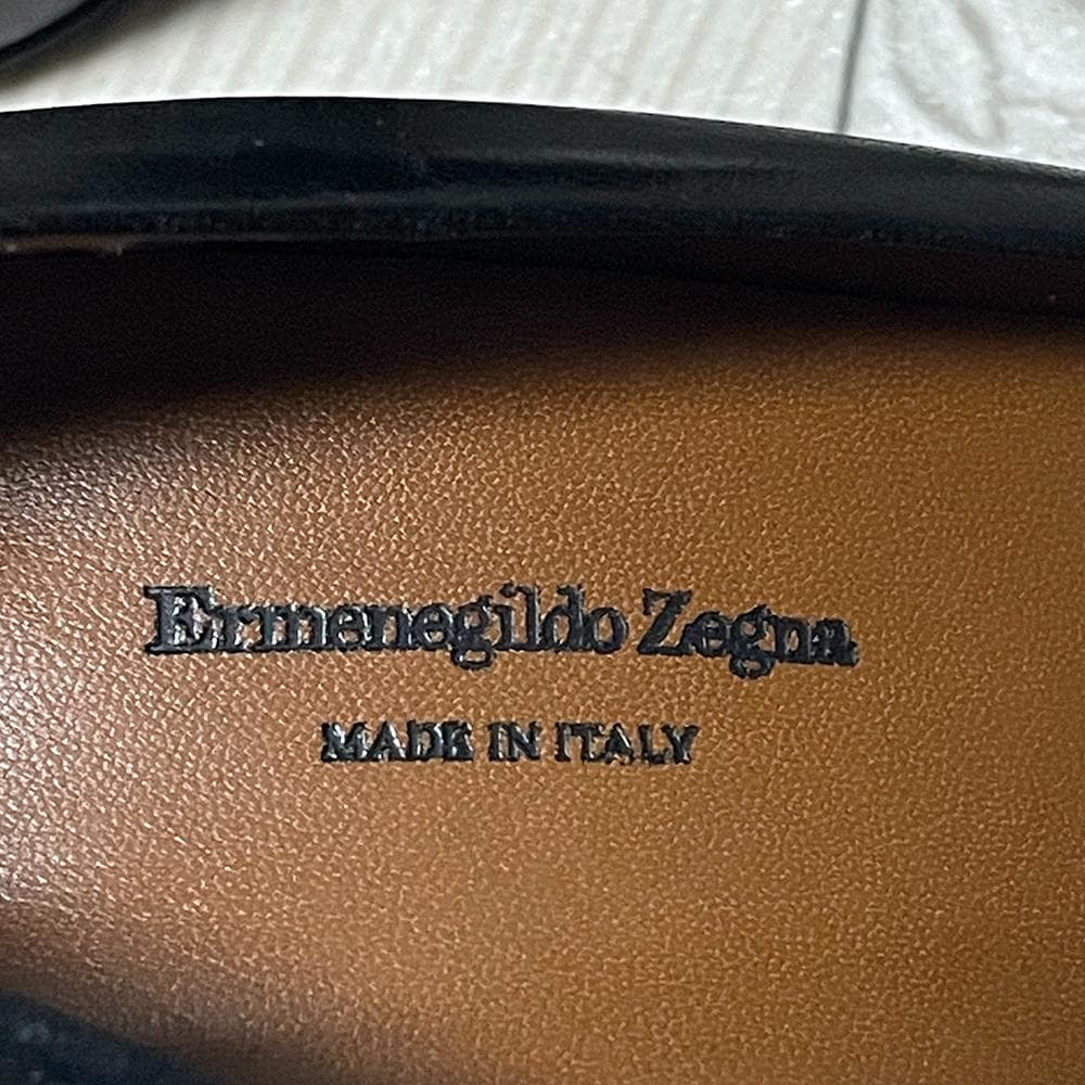 激レア！Ermenegildo Zegna 仔牛革 ポインテッドトゥパンプス 黒