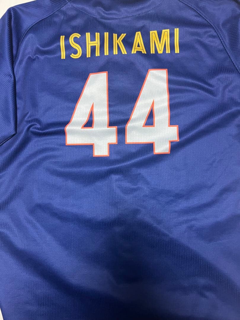 ベイスターズ　石上　ユニフォーム 横浜DeNAベイスターズ#44 石上 泰輝 ハイクオリティーレプリカユニL