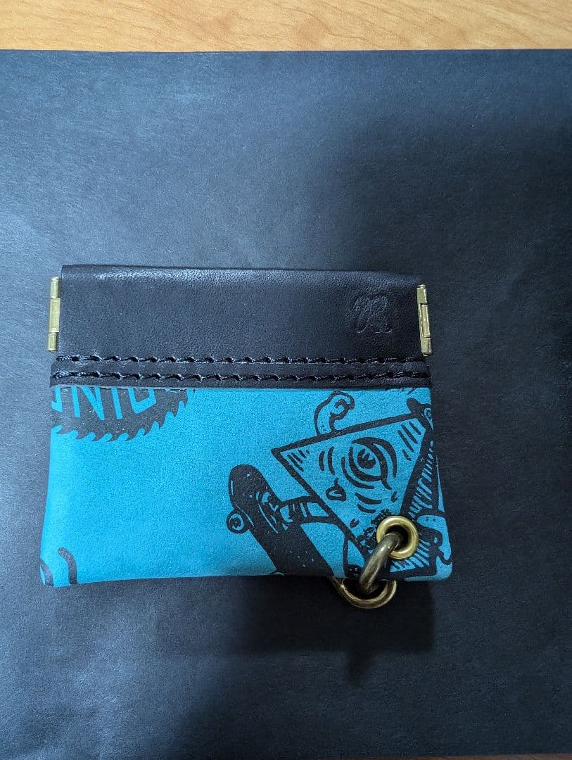 GRINDLODGE boab leather works コインケース 青グラインドロッヂ ボア