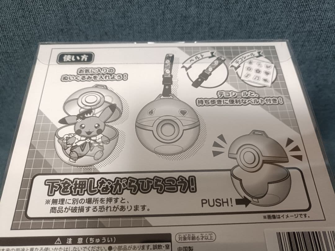 ポケパークカントー限定 モンスターボール型ぬいぐるみ連れ歩きケース