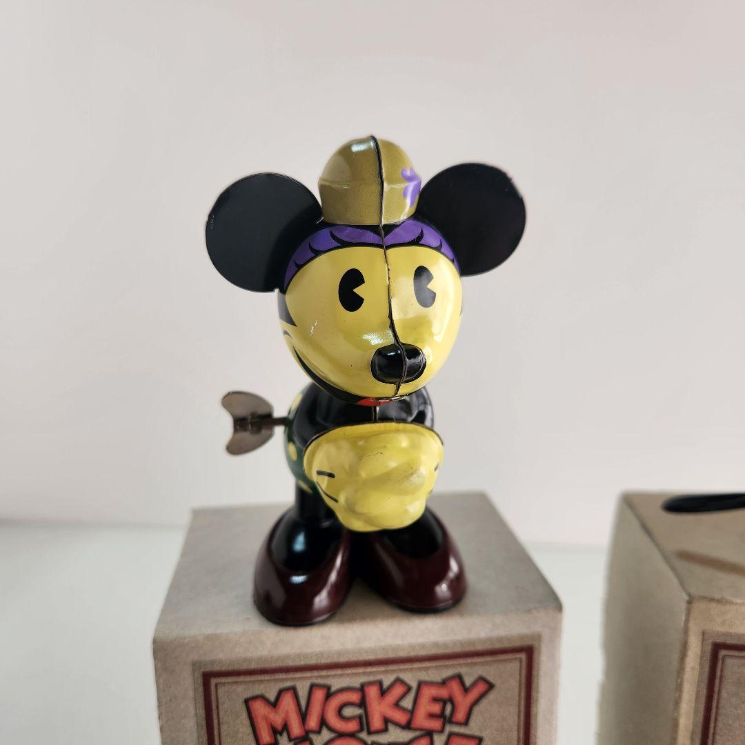 ディズニー ゼンマイ ブリキ人形 4体セット ヤングエポック社 ミッキー