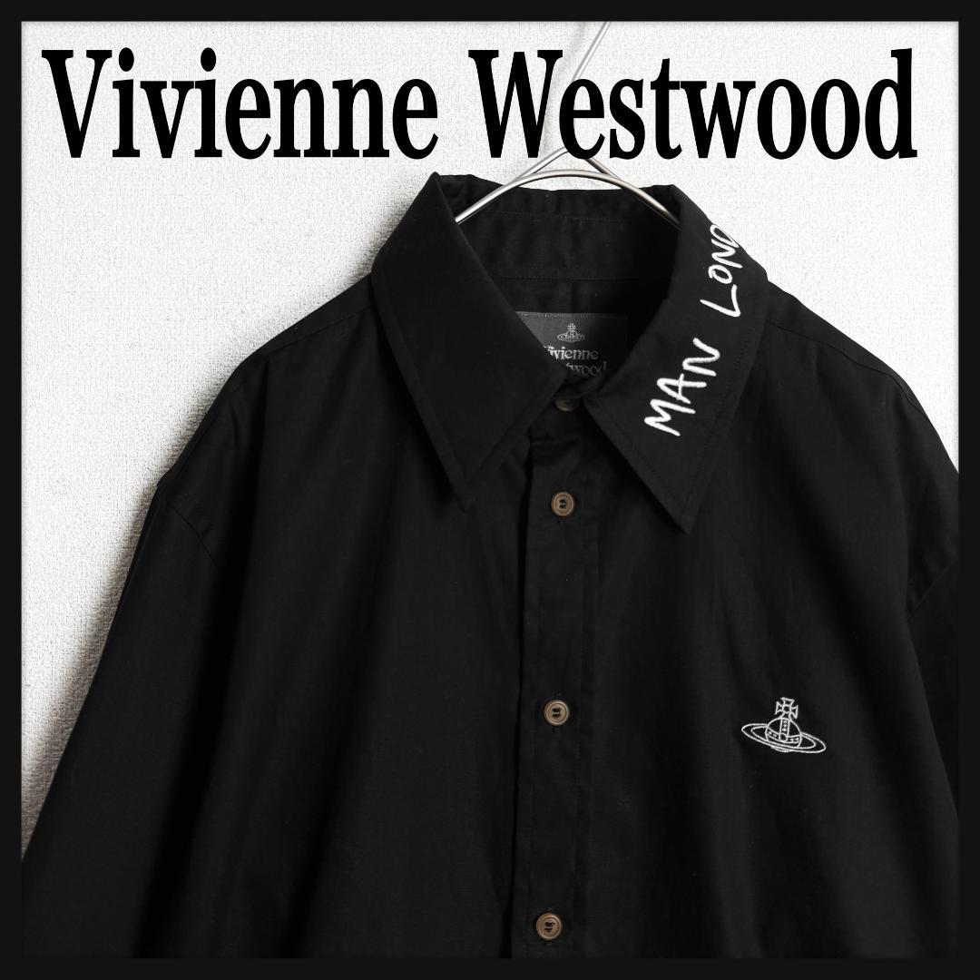 美品☆大人気☆襟文字刺繍】ヴィヴィアンウエストウッド 長袖シャツ