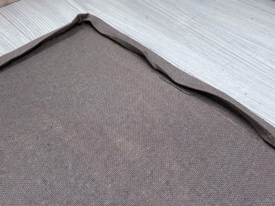 鍋島緞通 新鍋島 吉島敷物 座布団 牡丹B-1 茜地　-349-