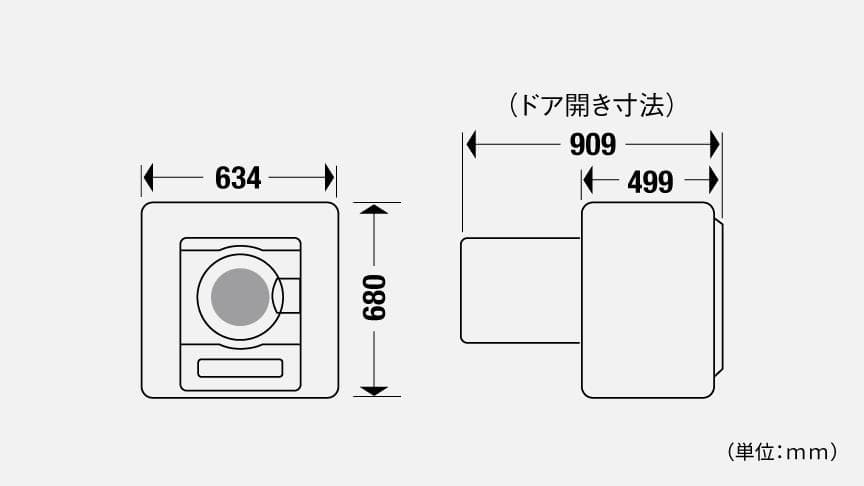 Panasonic 衣類乾燥機 NH-D603 6.0kg 動作品（本体のみ）