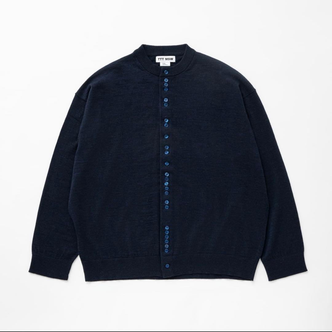TTT_msw 25ss Crew neck cardigan（NAVY） - メルカリ
