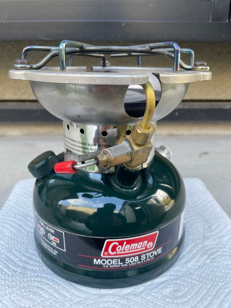 コールマン508ツーレバーストーブ改502 コールマン2レバー508ストーブのジェネレーターニードル再生修理