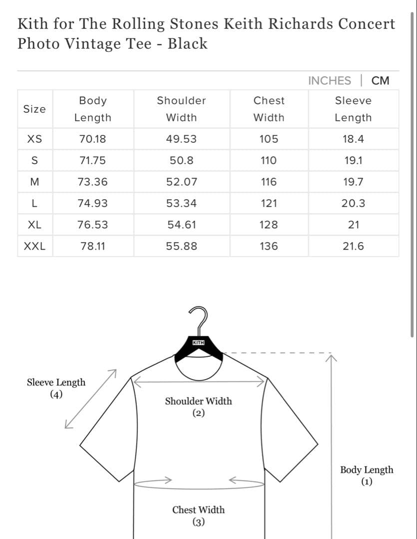 KITH FOR THE ROLLING STONES フォトビンテージTシャツ