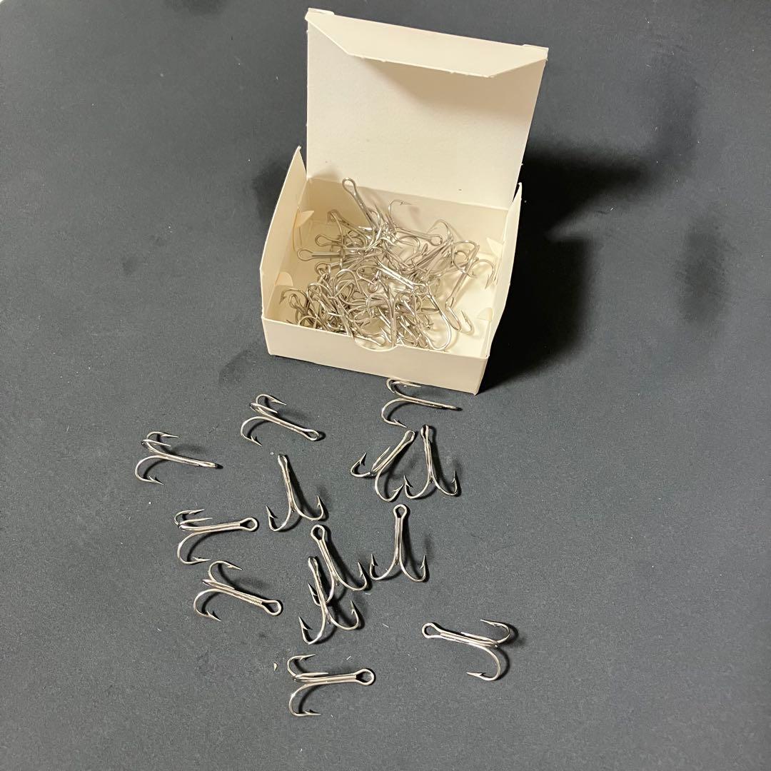 サイズ4】50本 マスタッド3553 ロングシャンクトレブルフック へドン