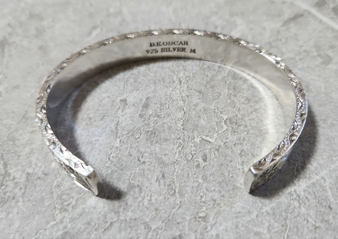 【わくわく！！】D.E.OSCAR　シルバー925バングル