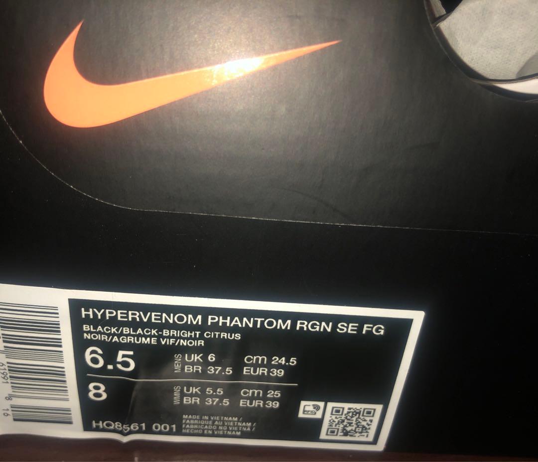 新品 タグ付 ハイパーヴェノムファントム RGN SE FG 24.5cm