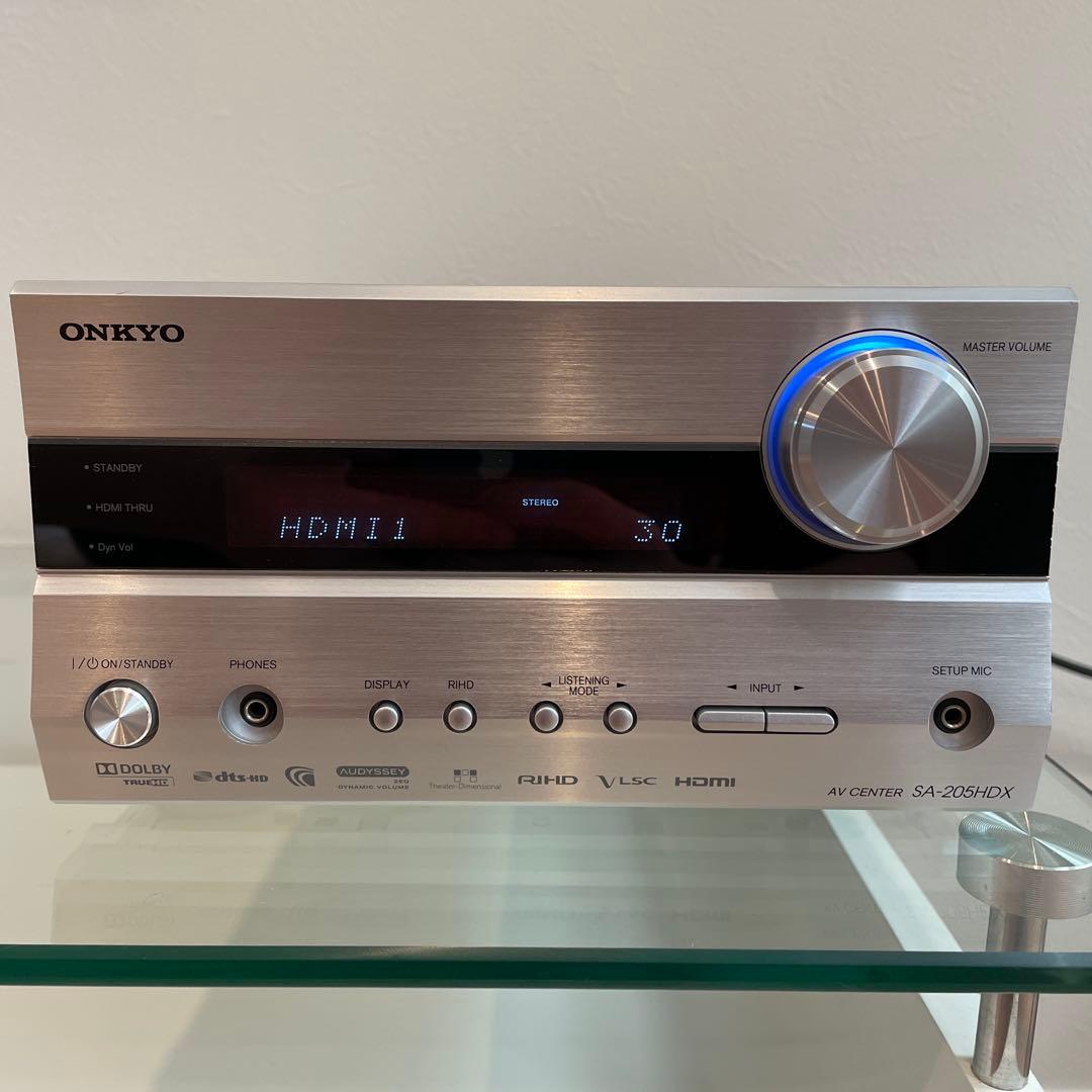 [中古] ONKYO SA-205HDX AVアンプ 5.1ch リモコン付き