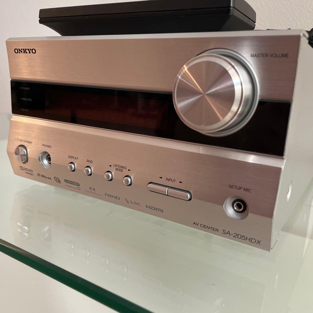 [中古] ONKYO SA-205HDX AVアンプ 5.1ch リモコン付き