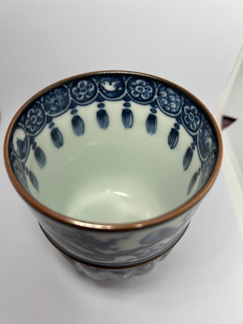 共箱有り】清水焼 加藤利昌 祥瑞写 蓋付湯呑 全高14センチ - メルカリ