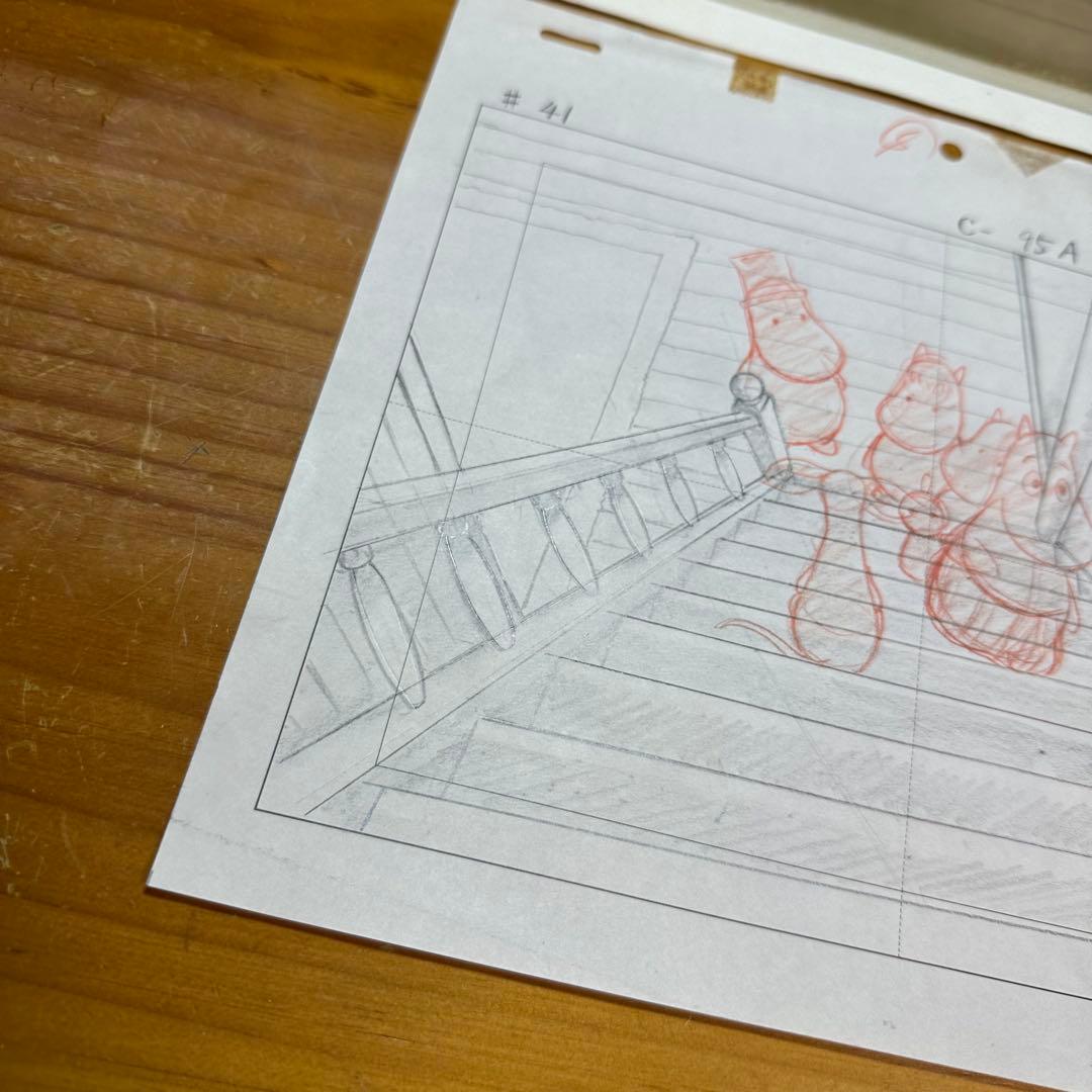 セル画 背景 楽しいムーミン一家 ムーミンママ・ムーミン ムーミンパパ 6047