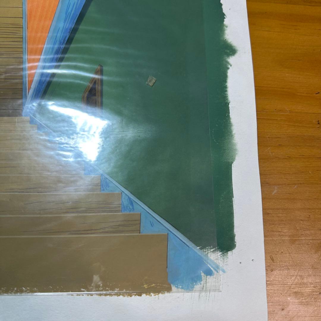 セル画 背景 楽しいムーミン一家 ムーミンママ・ムーミン ムーミンパパ 6047