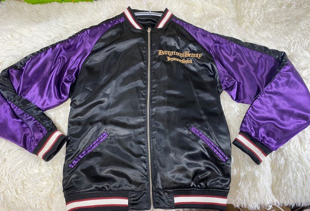 【流儀圧搾】抜刀娘 スカジャン リバーシブル sizeXXL 妃那 美月 一華