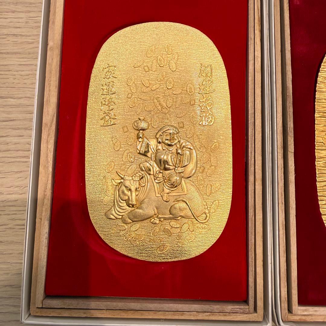 ♣︎天正出世招福大判 24K.GP製 桐箱入り 2枚セット 縁起物 - メルカリ