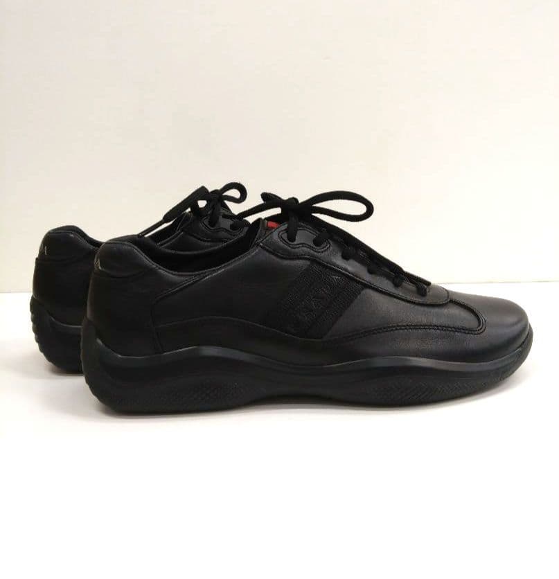 極品 PRADA SPORT プラダスポーツ レザースニーカー アメリカズカップ