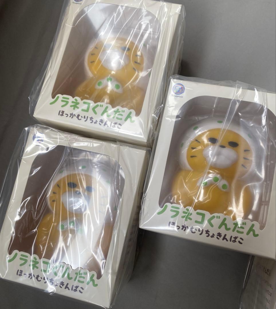 【新品未開封】ノラネコぐんだん貯金箱ほっかむりver. 6点セット