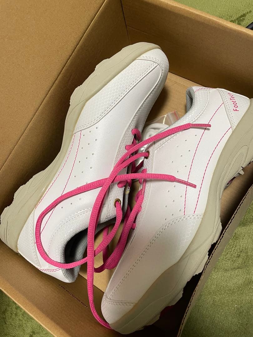 FT-202L ゴルフシューズ 24.0cm ホワイト