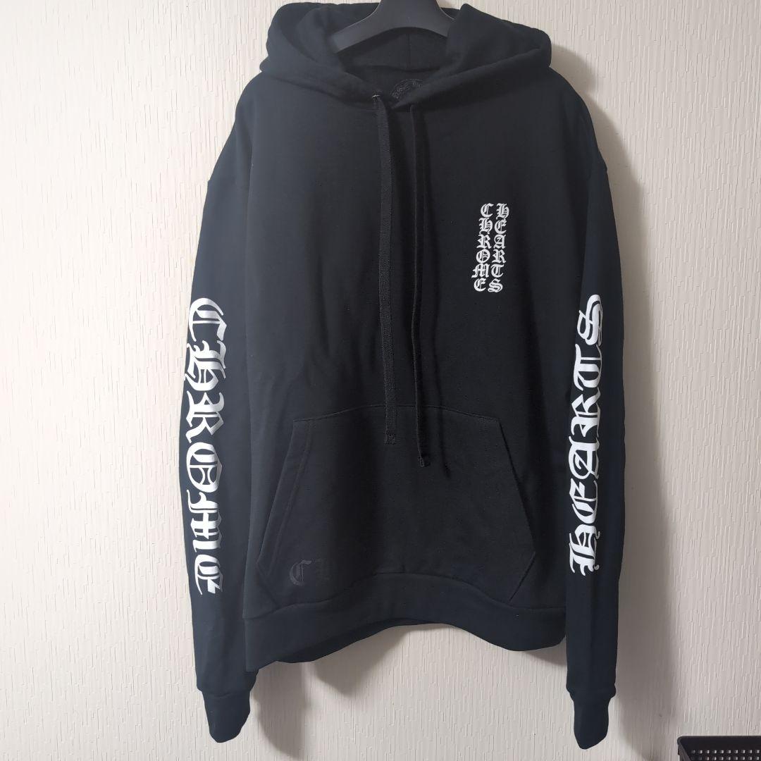 クロムハーツ C.H. ブラックパーカー フード付き - メルカリ