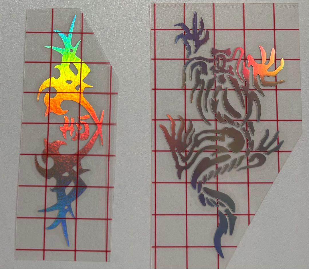 【なぎ。さま専用】白、シルバー　オーダーサイズ　稲葉浩志　ステッカー　稲龍