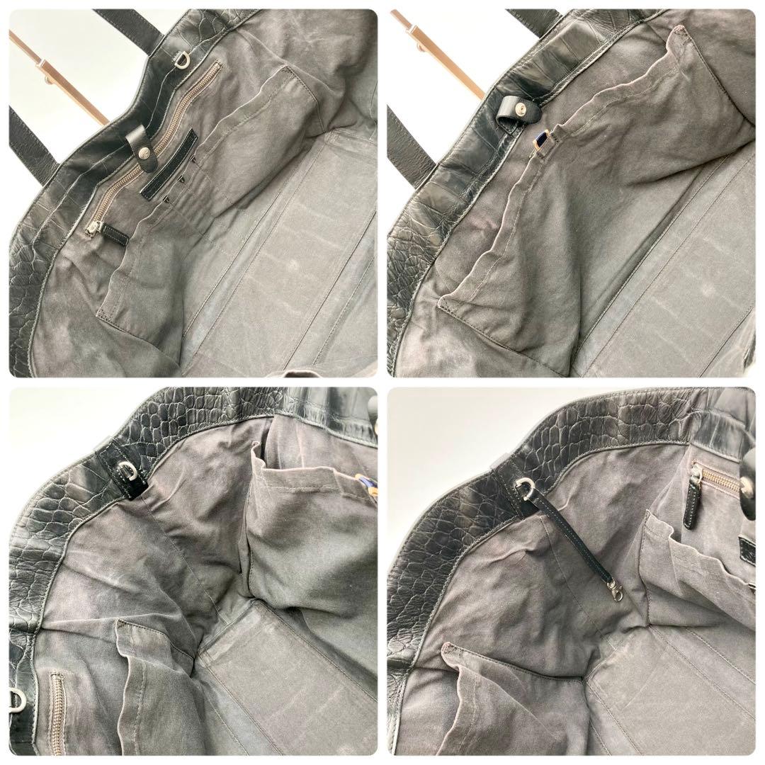 ノブ様専用✨ダニエル&ボブ EDIFICE別注 トートバッグ 黒 レザー