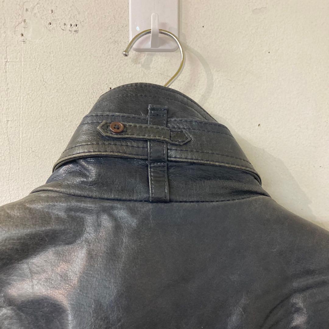 y2k グランジ TORNADO MART ライダース レザー サイズL D7