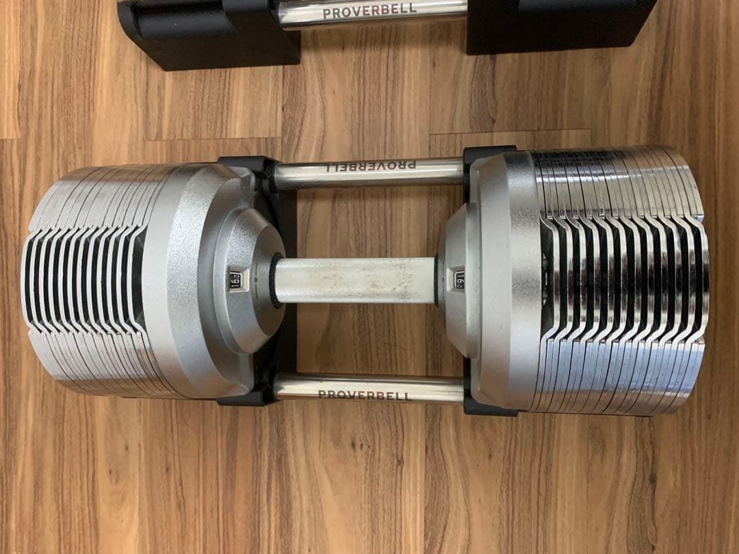 PROVERBELL 41.5kg 可変式ダンベル シルバー 埼玉県引き取り限定
