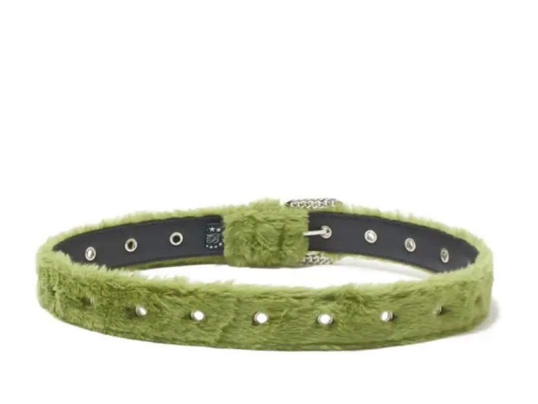 AFB FUR BELT GREEN L - メルカリ
