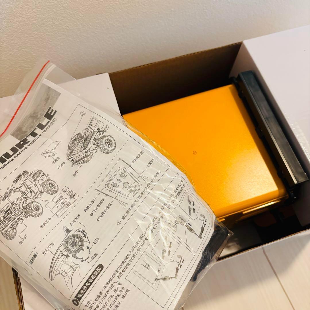 LEDライト搭載✨大型✨本格オフロード ラジコンカー イエロー 4WD 子供