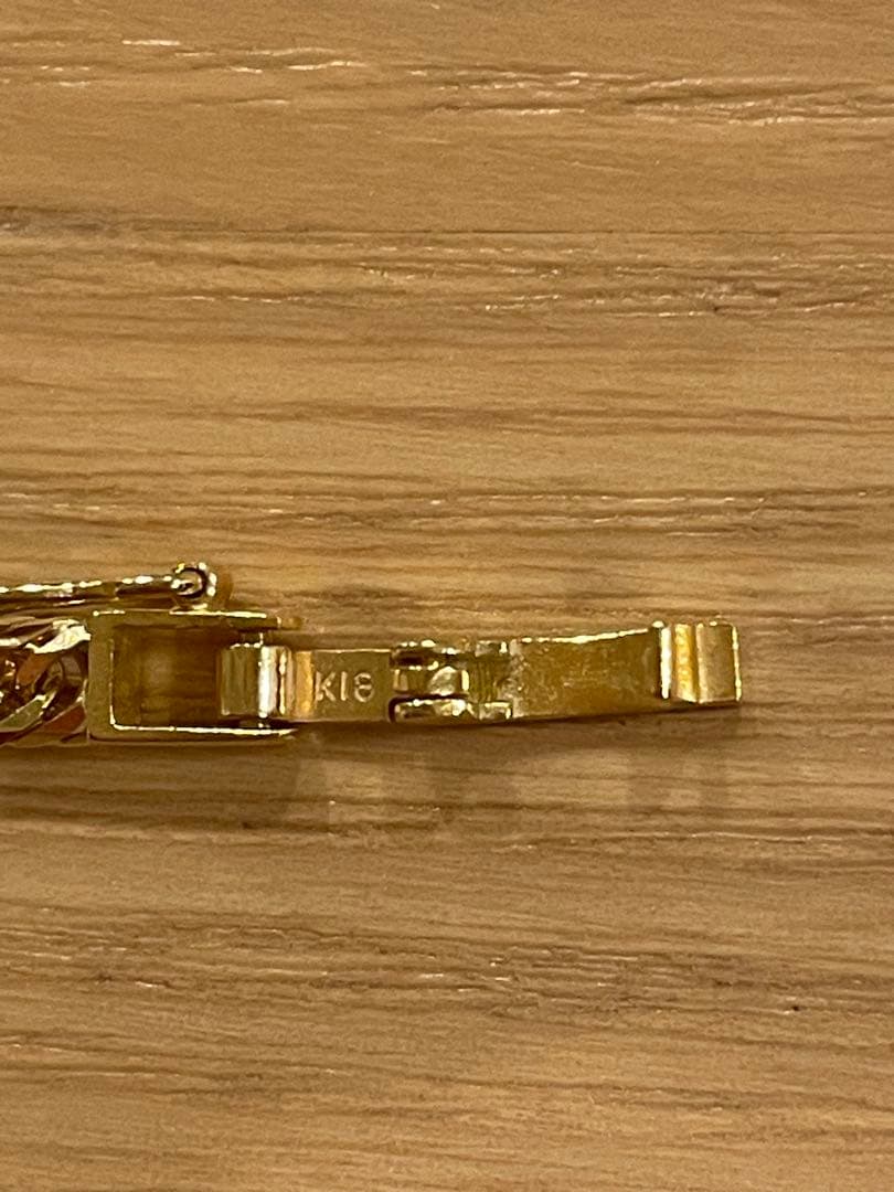 の*様 K18 8面トリプル喜平チェーンネックレス 50cm 12.5g