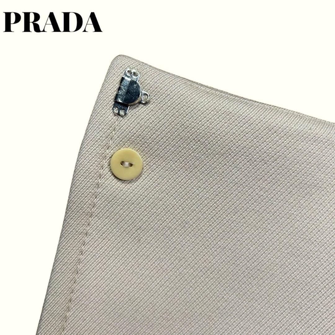 美品】プラダ ラップスカートサイズ装飾ベルトヴァージンウールサイズ