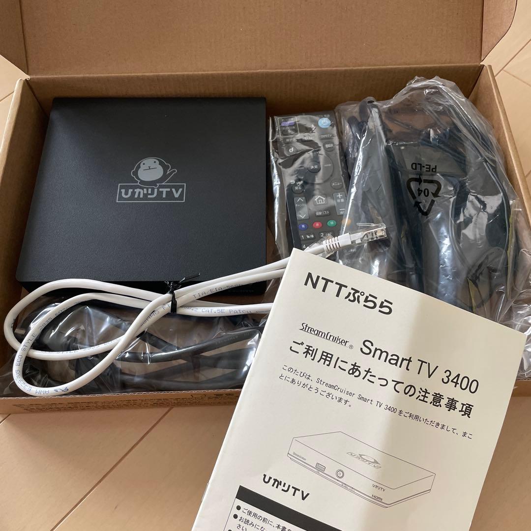 ひかりTV チューナー ST-3400 4K対応 ST3400 新品 ひかりTV ST-3400用音声認識リモコン ひかりTVチューナー Smart