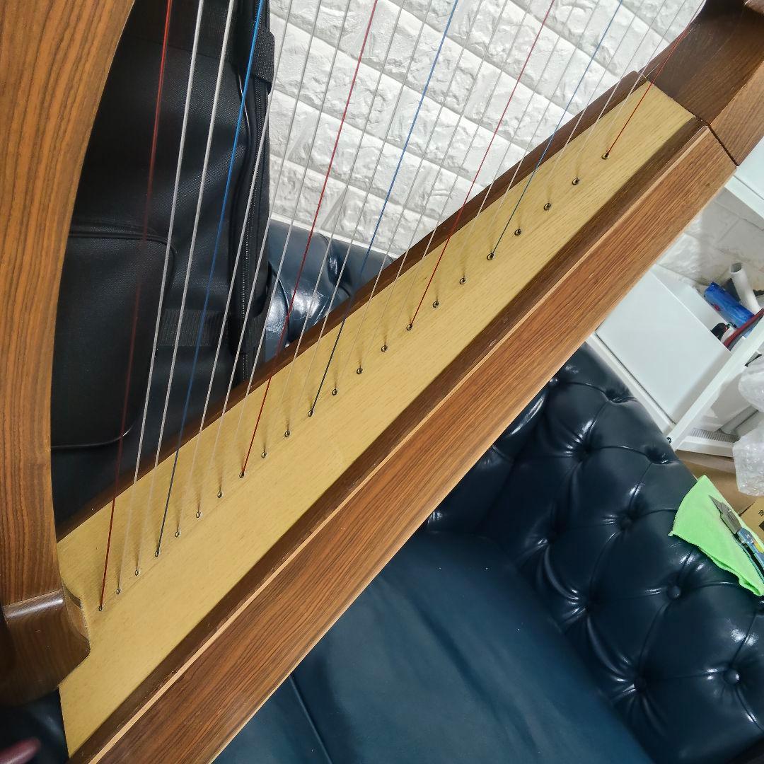 美品】22弦 スモールハープ（アイリッシュスタイル） ケース・付属品