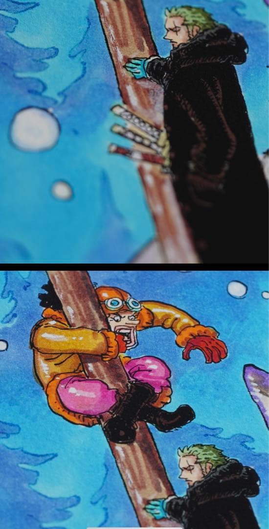 ONE PIECE / 雪と狼 OP_RC_024_A1 Manga Art - メルカリ