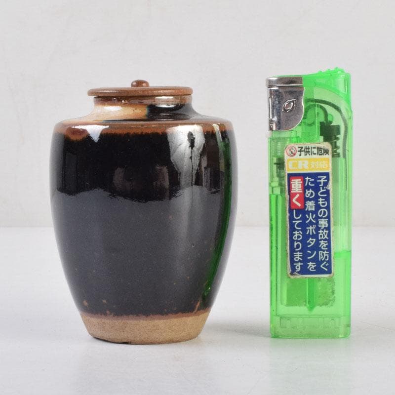 茶道具 瀬戸焼 古瀬戸 肩衝茶入 袱紗付 V 8636 - メルカリ