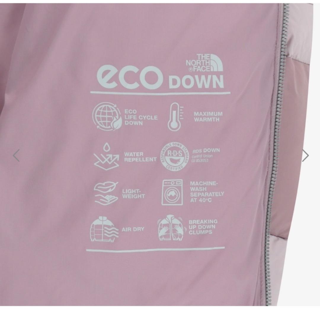 2/6限定 ノースフェイス レインボー ダウン ジャケット ピンク M