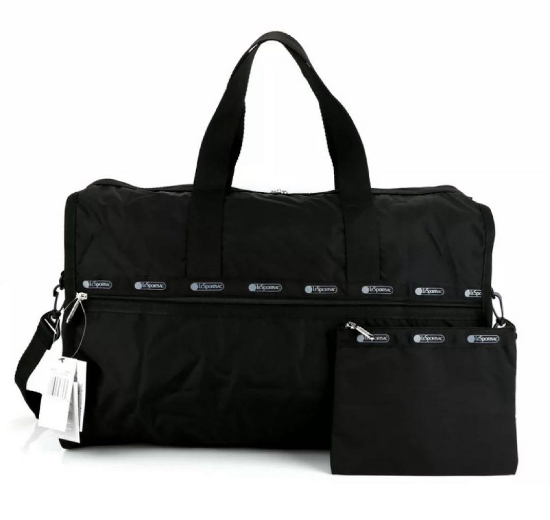 新品 LeSportsac レスポートサック ボストンバッグ 黒 - メルカリ