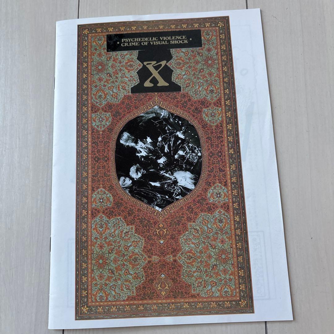 X JAPAN X 第1回目ファンクラブ会報　hideのイラストプリントTシャツ