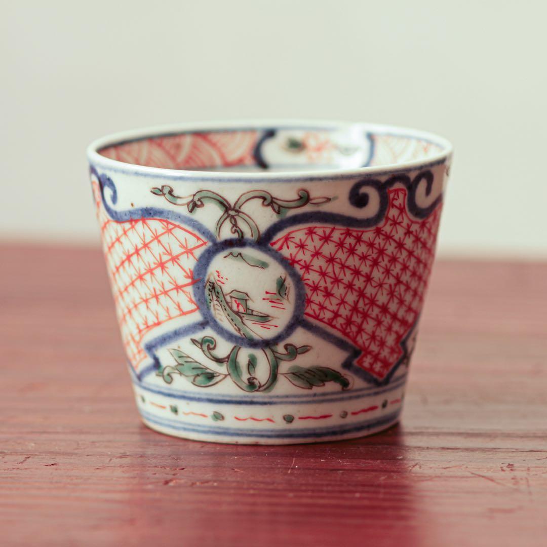 古伊万里 伊万里 江戸 後期 色絵 蕎麦猪口 - メルカリ