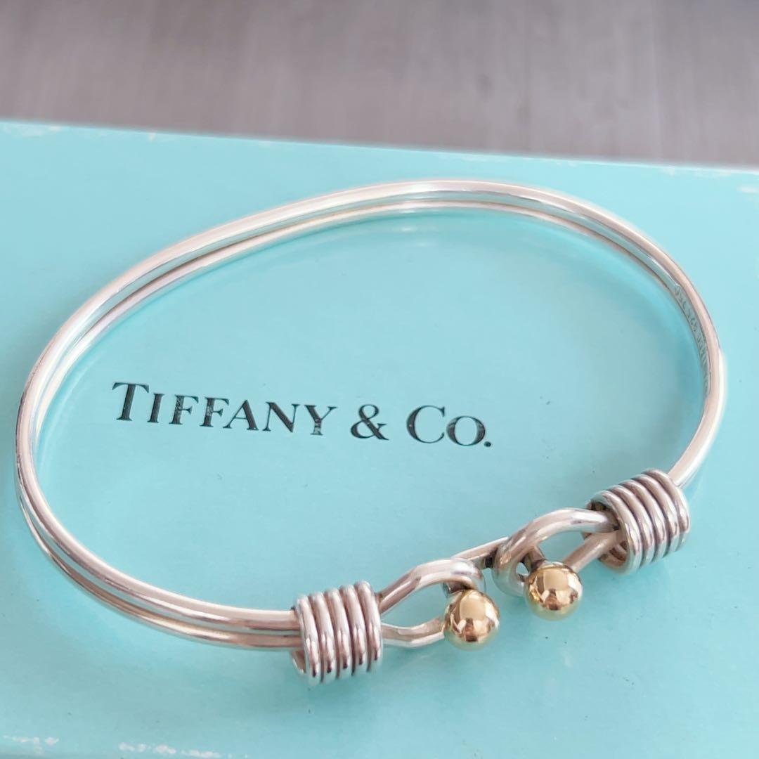Tiffany ティファニー ダブルフックアンドアイ バングル ブレスレット