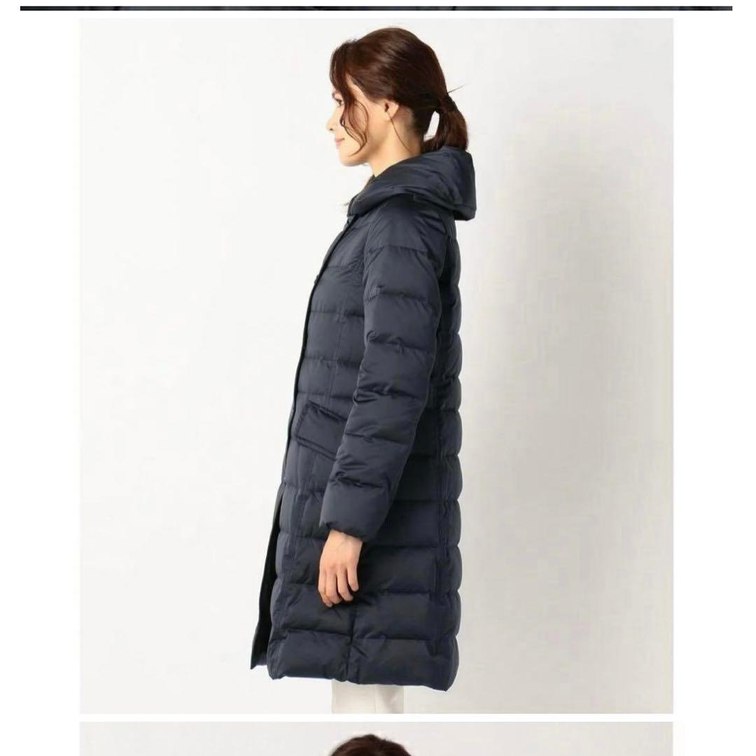 自由区 ダウンコート Aライン 大きいサイズ カーキ 42 XL ショール