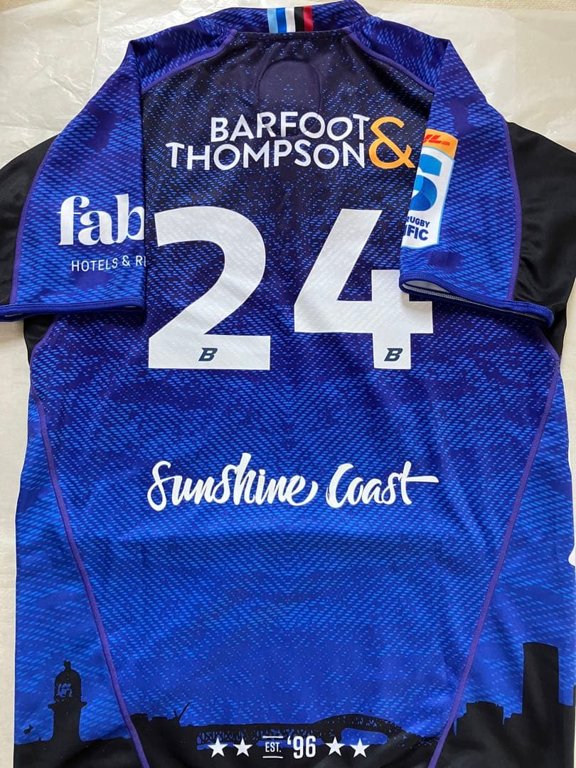 2024クロスボーダーラグビー BLUES 実使用 選手サイン入りジャージ