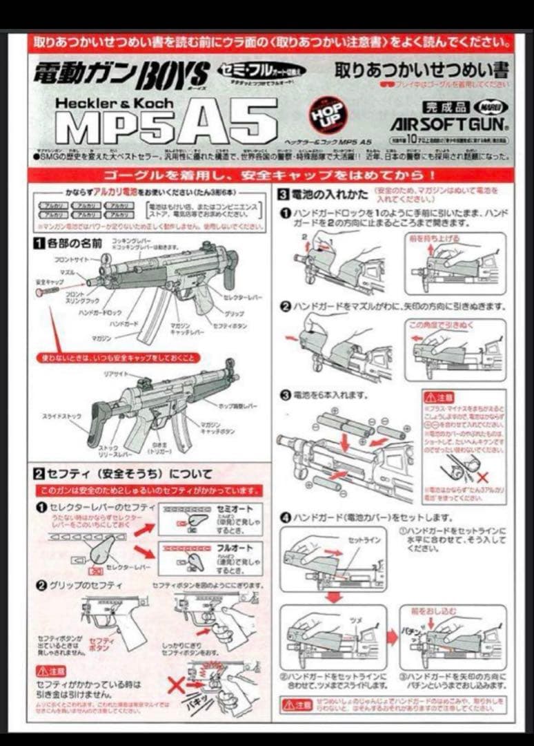化粧箱 東京マルイ カスタム品 H&K MP5A5 電動ガンボーイズ金属